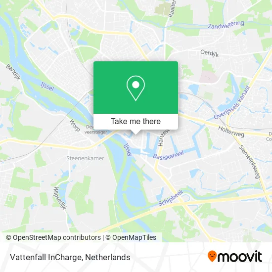 Vattenfall InCharge map