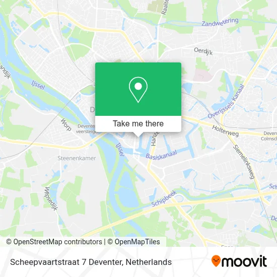 Scheepvaartstraat 7 Deventer map