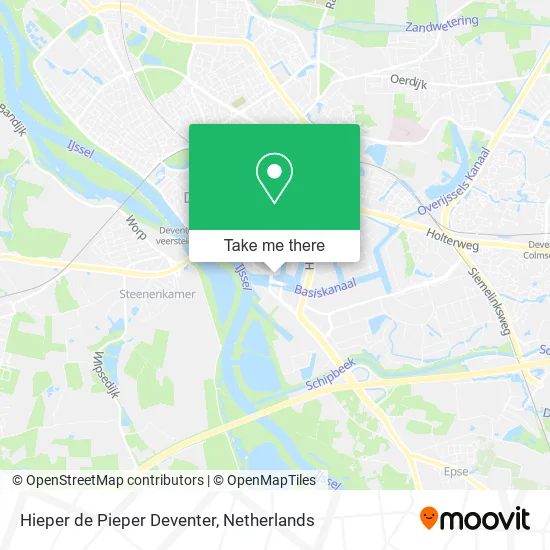 Hieper de Pieper Deventer map