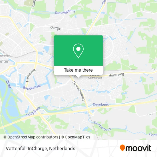 Vattenfall InCharge map