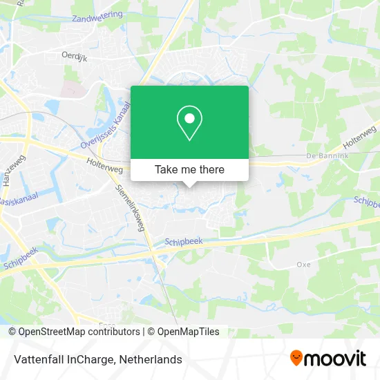 Vattenfall InCharge map