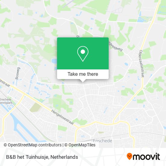 B&B het Tuinhuisje map