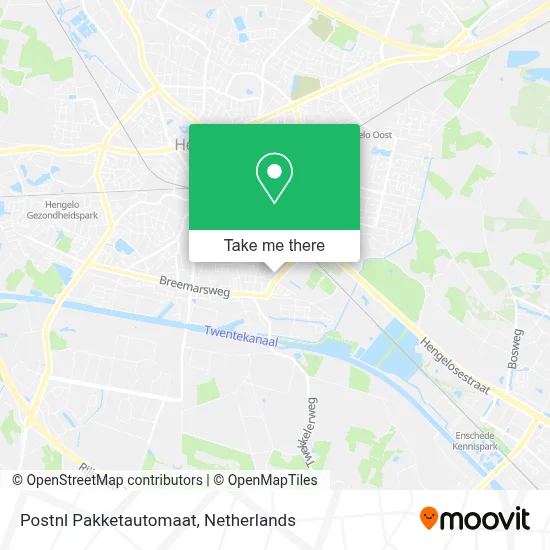 Postnl Pakketautomaat map