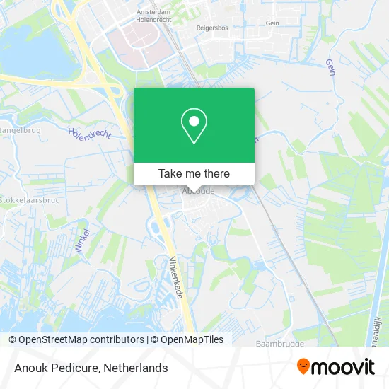 Anouk Pedicure map