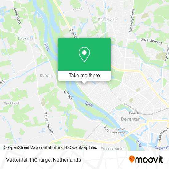 Vattenfall InCharge map