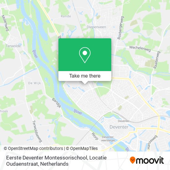 Eerste Deventer Montessorischool, Locatie Oudaenstraat map