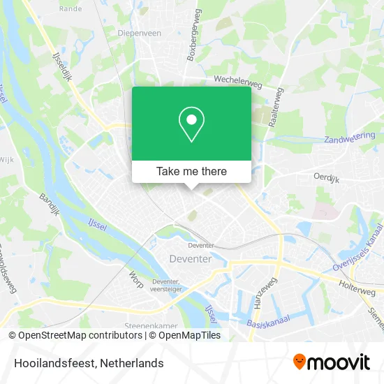 Hooilandsfeest map