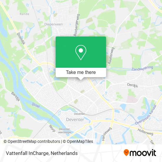 Vattenfall InCharge map