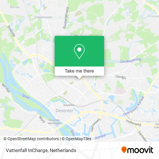 Vattenfall InCharge map