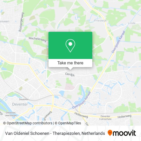 Van Oldeniel Schoenen - Therapiezolen map
