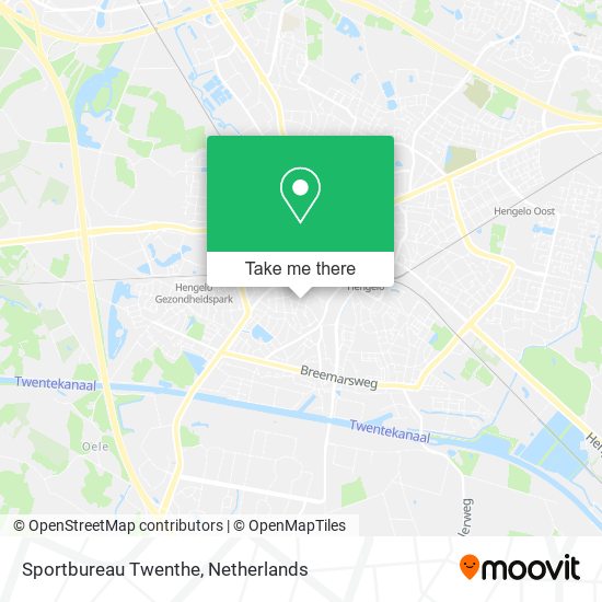 Sportbureau Twenthe map