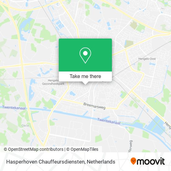 Hasperhoven Chauffeursdiensten map