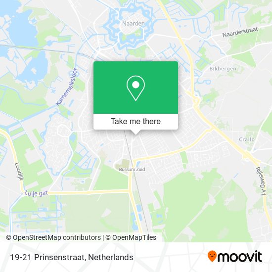 19-21 Prinsenstraat map