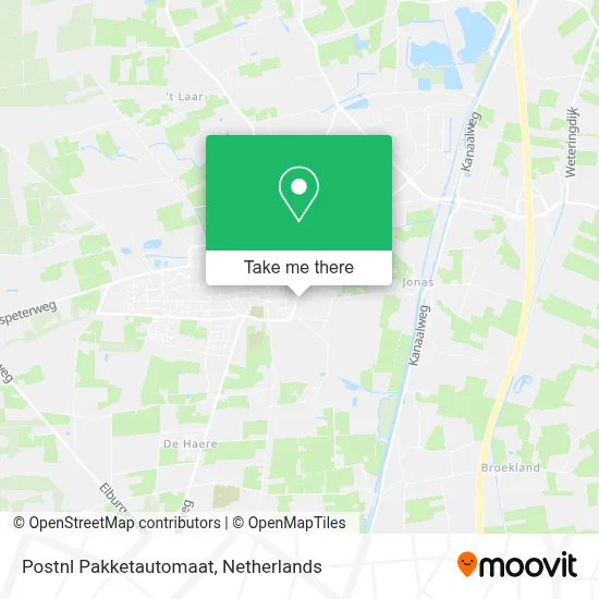 Postnl Pakketautomaat map