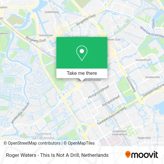 Roger Waters - This Is Not A Drill map