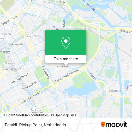 Postnl Afhaalpunt map