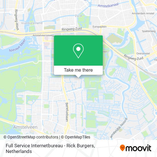 Full Service Internetbureau - Rick Burgers Karte