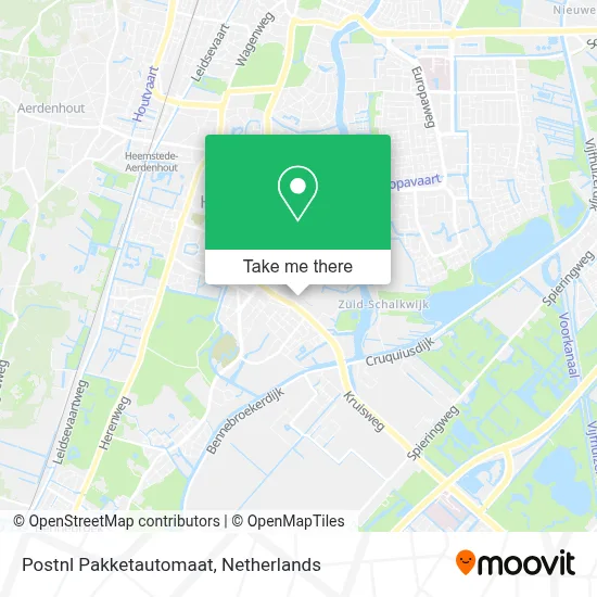 Postnl Pakketautomaat map
