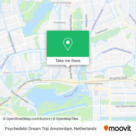 Psychedelic Dream Trip Amsterdam map