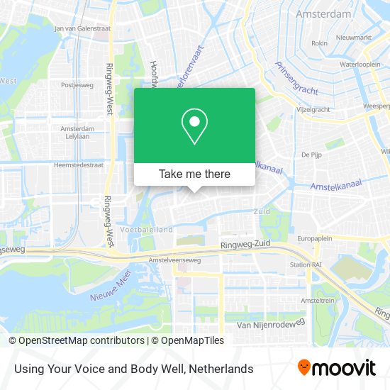 Using Your Voice and Body Well map