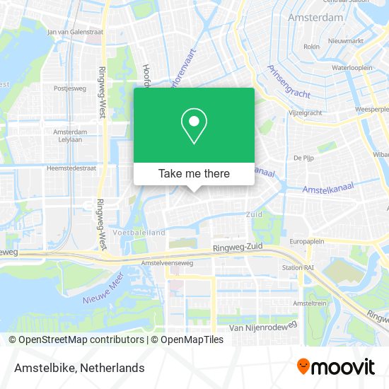 Amstelbike map