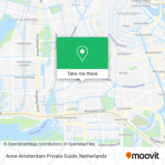 Anne Amsterdam Private Guide map