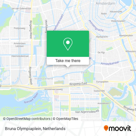 Bruna Olympiaplein map