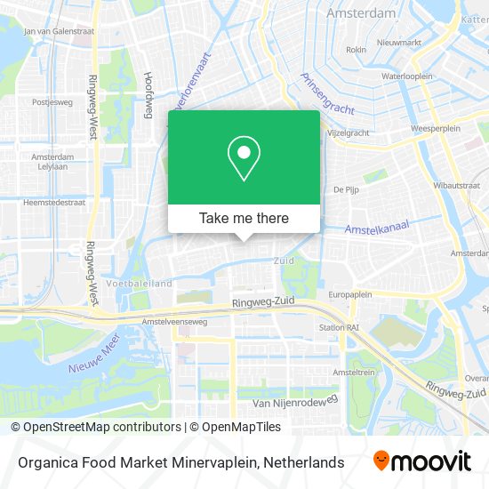 Organica Food Market Minervaplein map