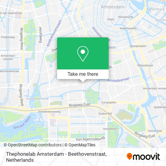 Thephonelab Amsterdam - Beethovenstraat map