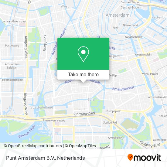 Punt Amsterdam B.V. map