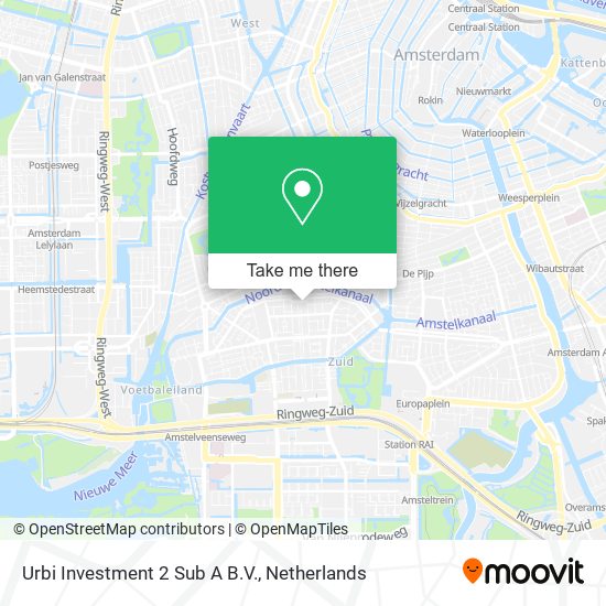 Urbi Investment 2 Sub A B.V. map