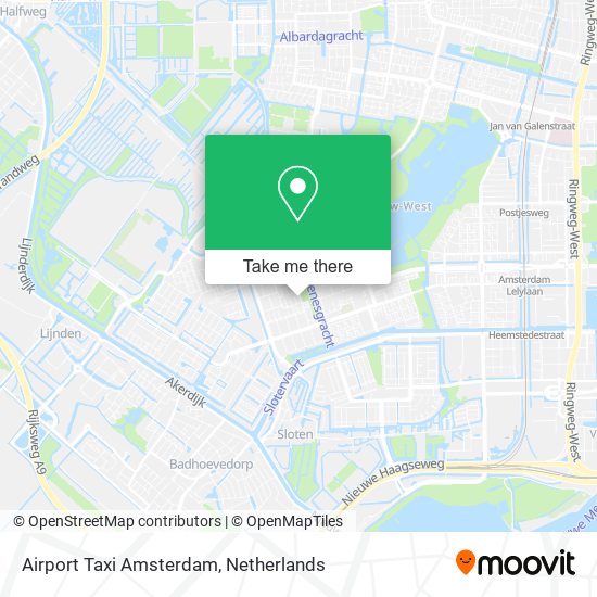 Airport Taxi Amsterdam Karte