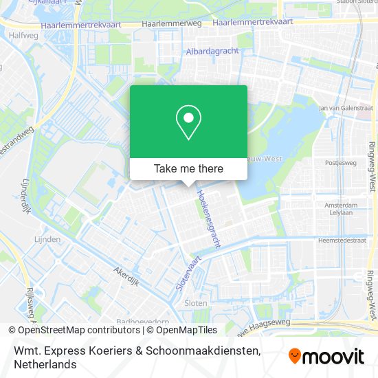 Wmt. Express Koeriers & Schoonmaakdiensten map