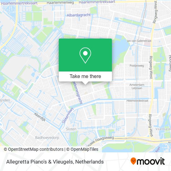 Allegretta Piano's & Vleugels map