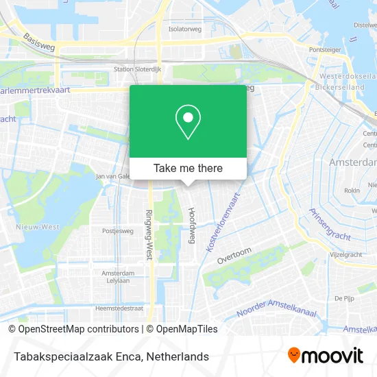 Tabakspeciaalzaak Enca map