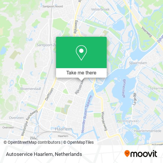 Autoservice Haarlem map