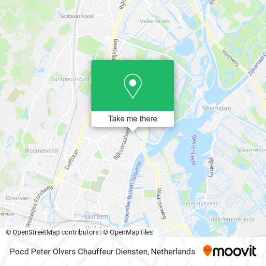 Pocd Peter Olvers Chauffeur Diensten map