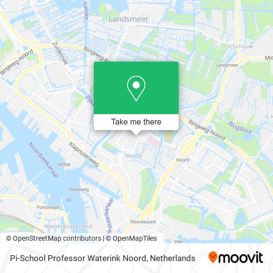 Pi-School Professor Waterink Noord map