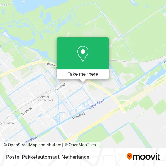 Postnl Pakketautomaat map