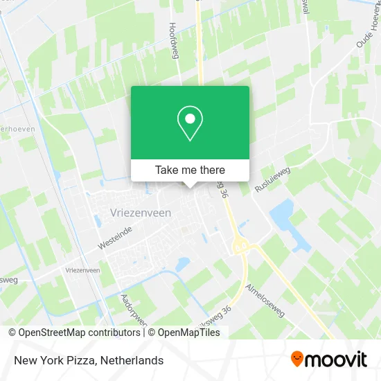 New York Pizza map