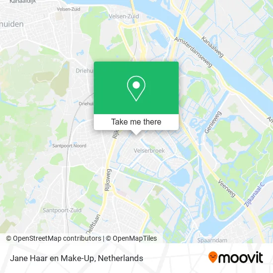 Jane Haar en Make-Up map