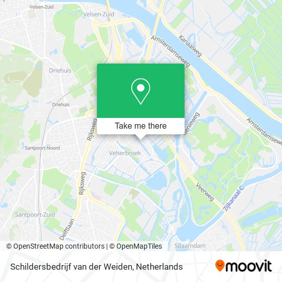 Schildersbedrijf van der Weiden map