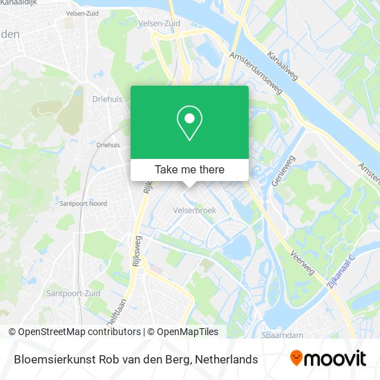 Bloemsierkunst Rob van den Berg map