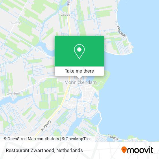 Restaurant Zwarthoed map
