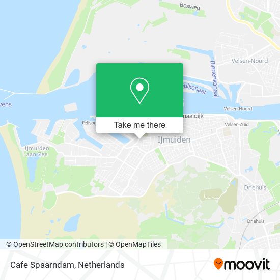 Cafe Spaarndam map