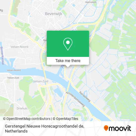 Gerstengel Nieuwe Horecagroothandel de map