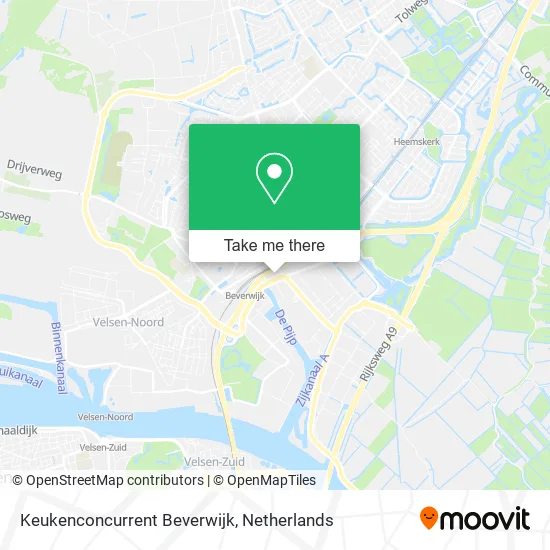 Keukenconcurrent Beverwijk map