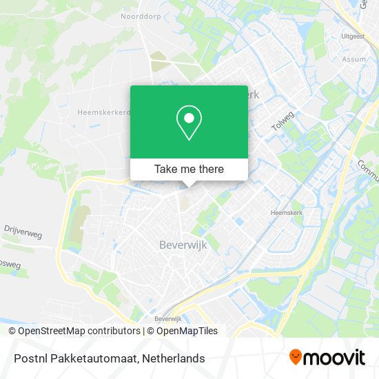 Postnl Pakketautomaat map