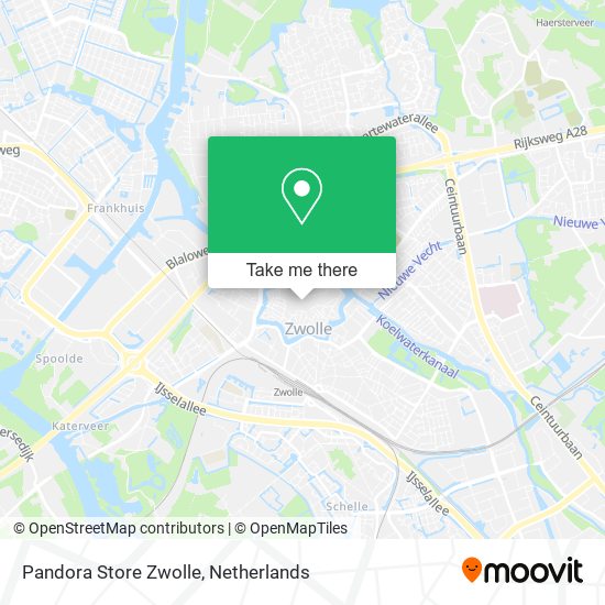 Pandora Store Zwolle Karte