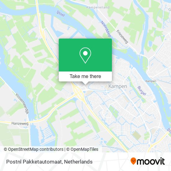 Postnl Pakketautomaat map